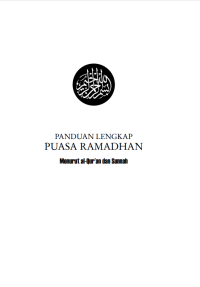 Image of PANDUAN LENGKAP PUASA RAMADHAN Menurut al-Qur’an dan Sunnah